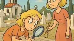 Ανέκδοτο: Τι κάνουν δύο ξανθιές στο νεκροταφείο;