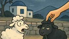 Ανέκδοτο: Πώς ξεχωρίζεις μαύρο αρνί στο σκοτάδι;